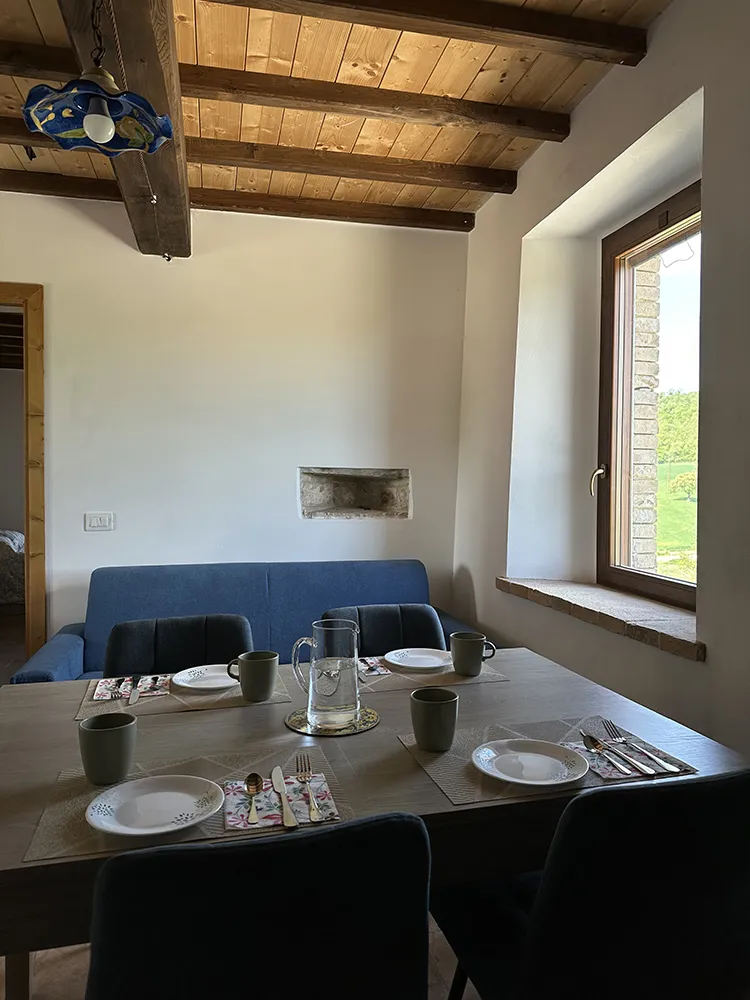 cucina con divano letto